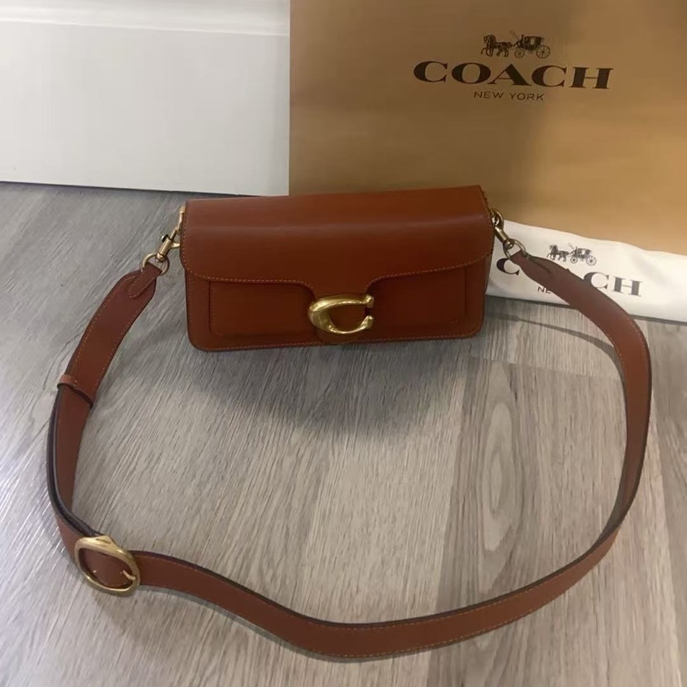 Coach Rust Brown Leather Tabby 26 Shoulder Bag - Picture 6 of 9